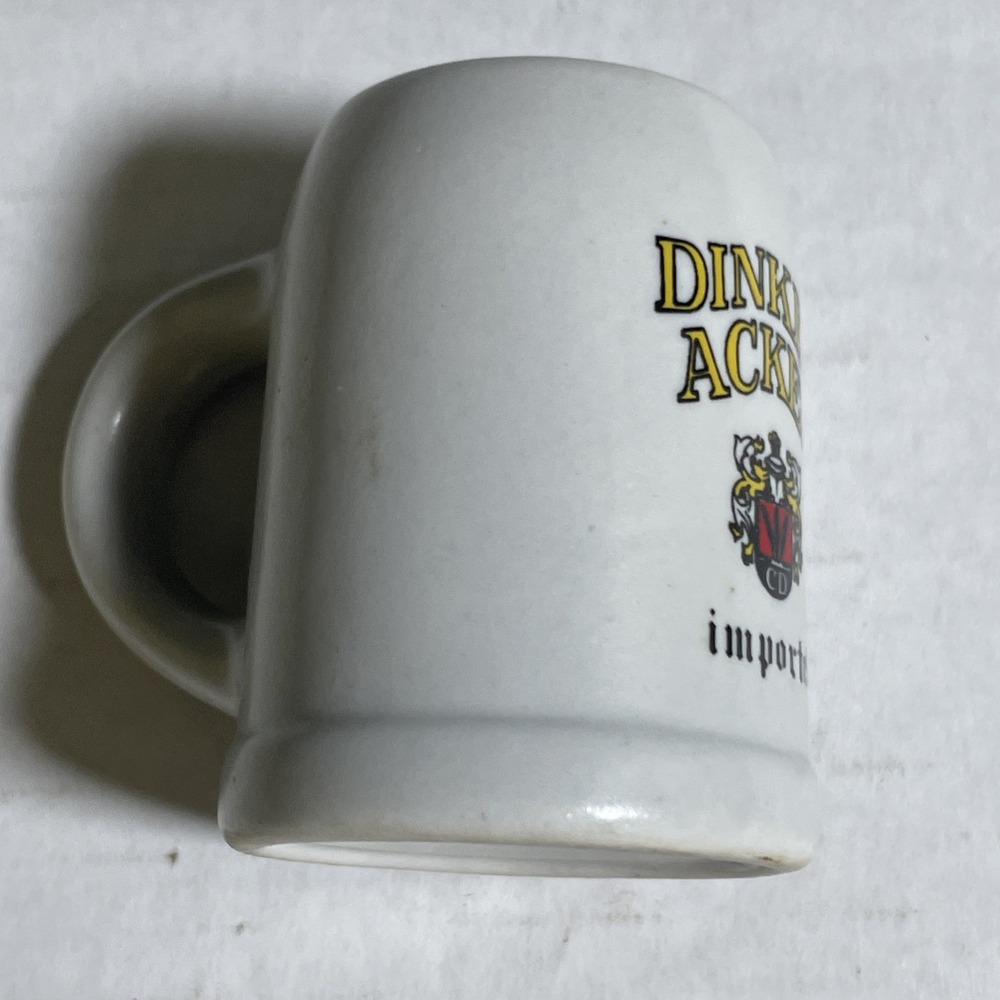 Dinkel Acker Beer Imports Mini Mug Ceramarte Brazil Shot Glass Stein 2 ¼"
